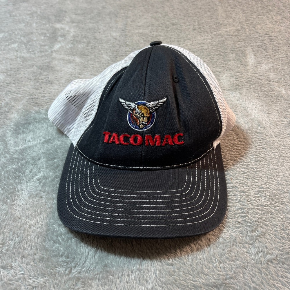 Taco Mac Trucker Hat Adult OS Black Richardson Yupoong Snapback Baseball Cap